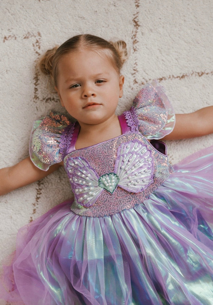 Wonderland Mermaid Princess Birthday Party Dress - Purple - Fox Baby & Co