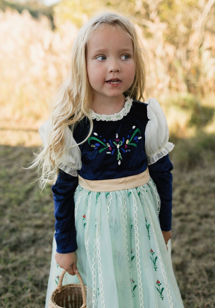 Enchanted Anna Princess Long Sleeve Party Dress Costume - Fox Baby & Co