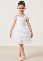 Load image into Gallery viewer, Ballerina Sequins Sparkle Tulle Tutu Dress - White - Fox Baby &amp; Co
