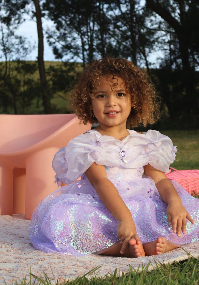 Rapunzel Butterfly Frill Princess Party Dress Costume (Limited Edition) - Fox Baby & Co