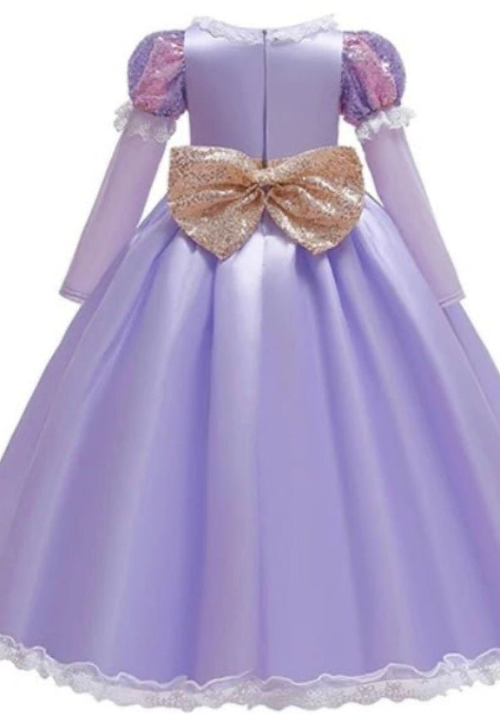 Purple Long Sleeve Princess Party Dress Costume - Fox Baby & Co
