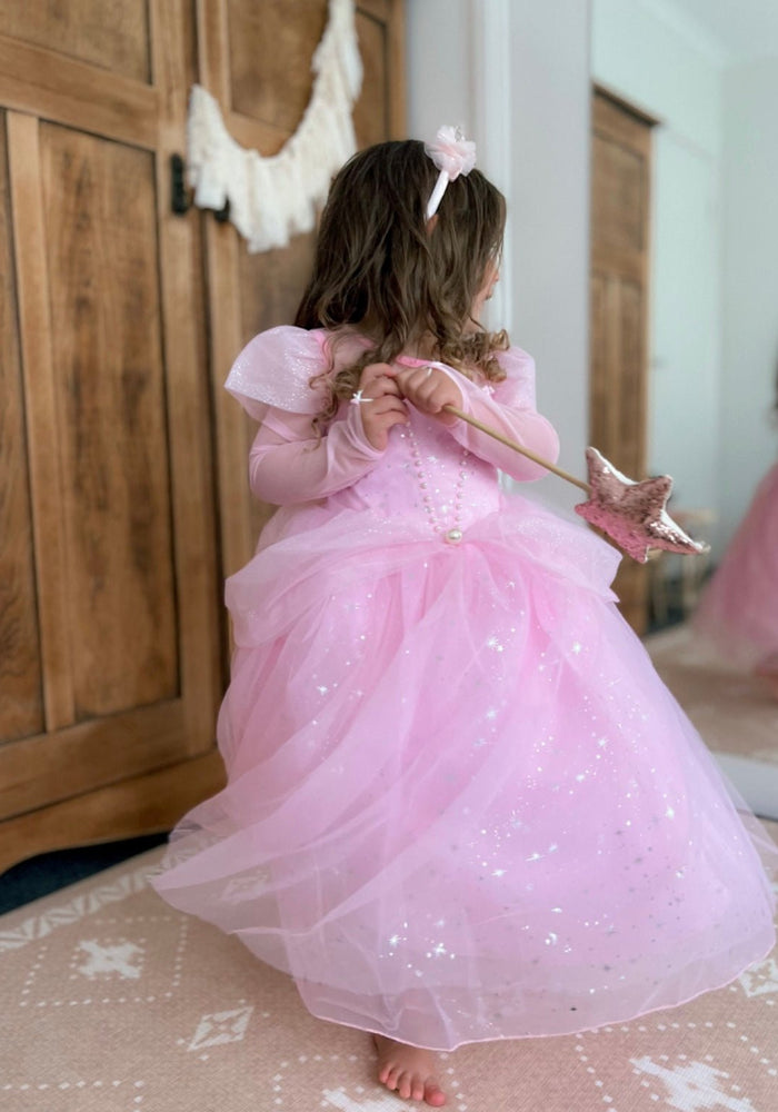 Pink Wonderland Princess Birthday Long Sleeve Party Dress Costume - Fox Baby & Co