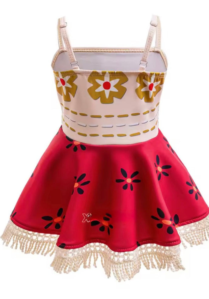Moana Princess Baby Girl Dress Costume & Necklace - Fox Baby & Co