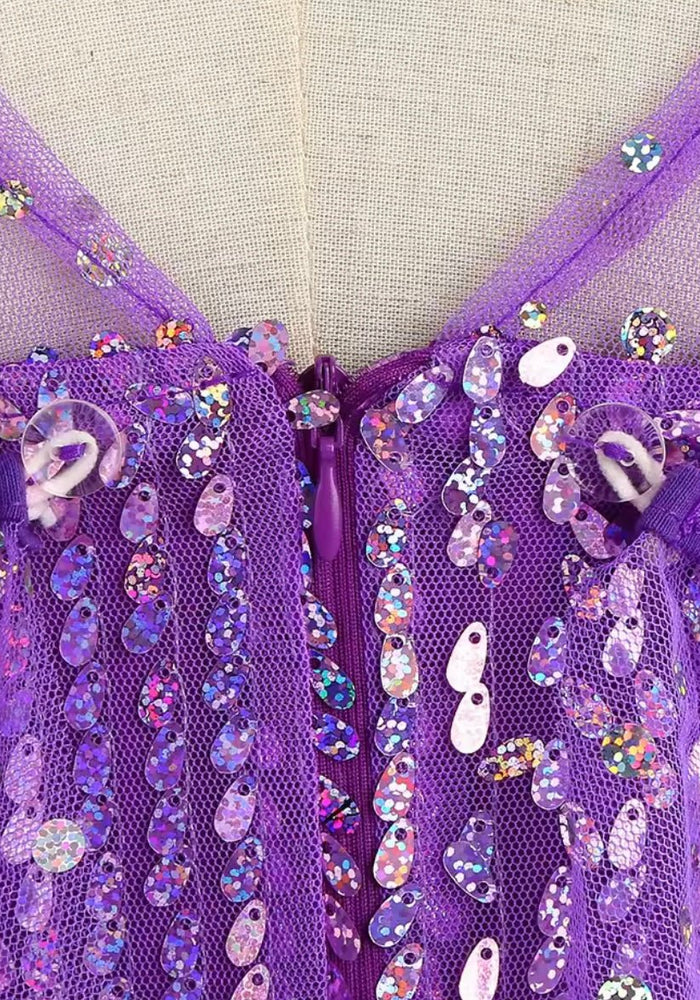 Magical Purple Elsa Sparkle Princess Party Dress - Fox Baby & Co