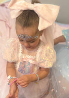 Load image into Gallery viewer, Enchanting Royal Princess Dress Cosplay Costume &amp; Tulle Bow Clip - Fox Baby &amp; Co
