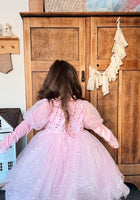 Load image into Gallery viewer, Aurora luxe Sparkle Princess Long Sleeve Party Dress - Pink - Fox Baby &amp; Co
