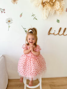Kids girls XOXO Party Tulle Dress - Pink