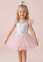 Load image into Gallery viewer, Ballerina Glitter Sparkle Luxe Tulle Tutu Leotard - Pink - Fox Baby &amp; Co
