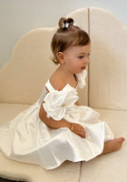Load image into Gallery viewer, Kids little girls Talulah Flowergirl Party Dress - White (pre order)
