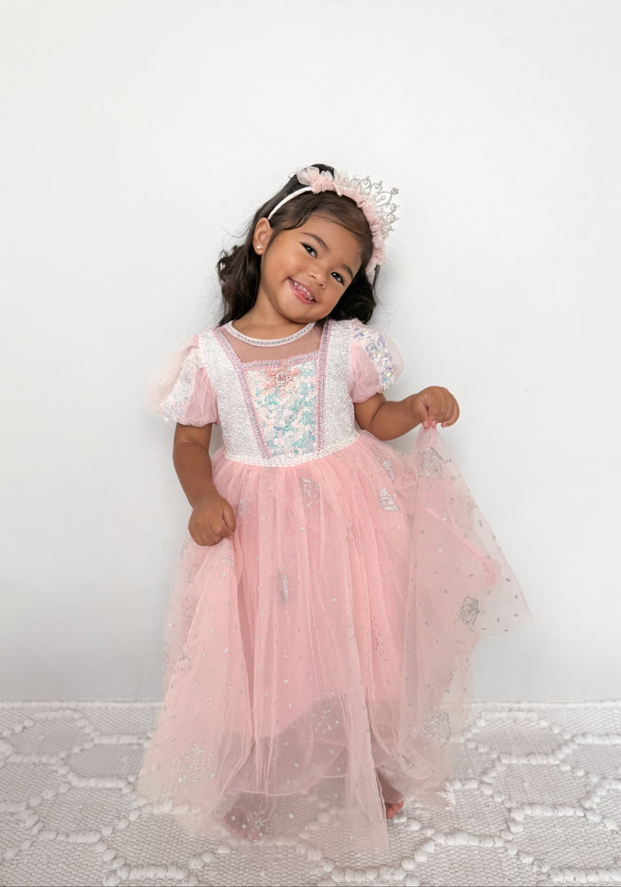 Pink Fairyfloss Princess Birthday Party Dress with cape - Fox Baby & Co