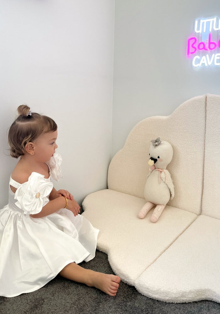 Kids little girls Talulah Flowergirl Party Dress - White - Fox Baby & Co