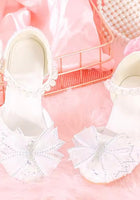 Load image into Gallery viewer, Little Girls Sparkle High Heel Princess Birthday Girl Shoe - White (pre order) - Fox Baby &amp; Co
