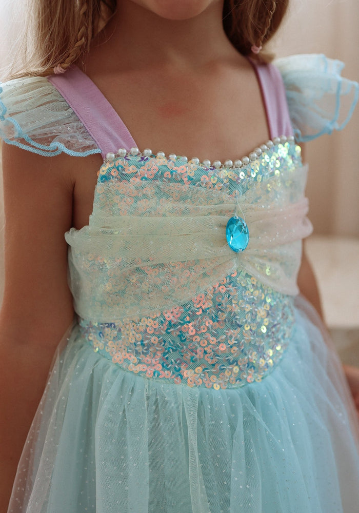 Shimmer Rainbow Mermaid Princess Party Dress - Fox Baby & Co