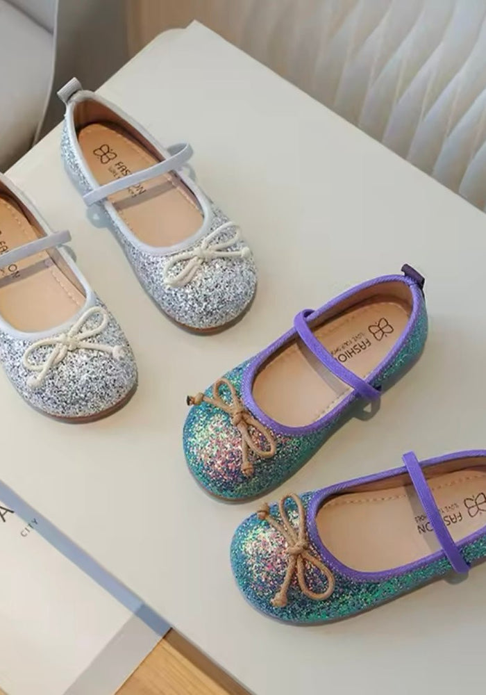 Silver Princess Ballerina Ballet Flat Shoes (pre order) - Fox Baby & Co