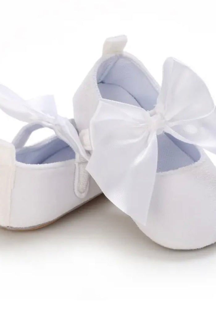 My First Baby Big Bow White Shoes - Fox Baby & Co