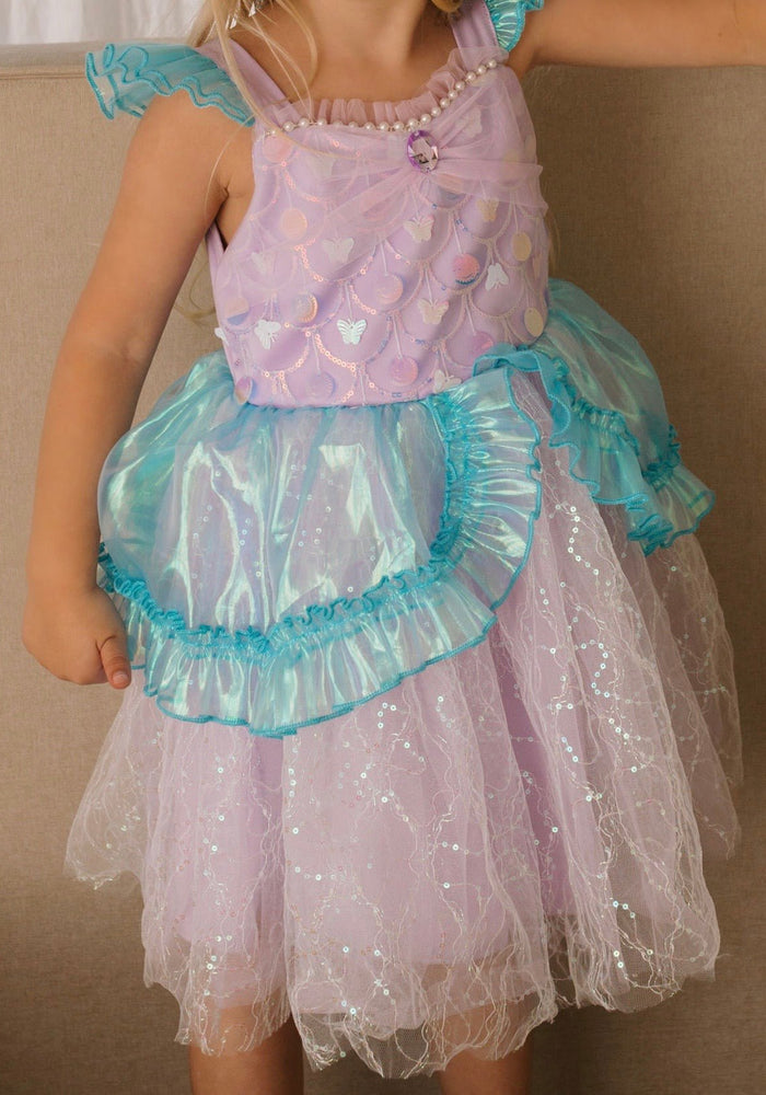 Ocean Mermaid Princess Party Dress - Fox Baby & Co