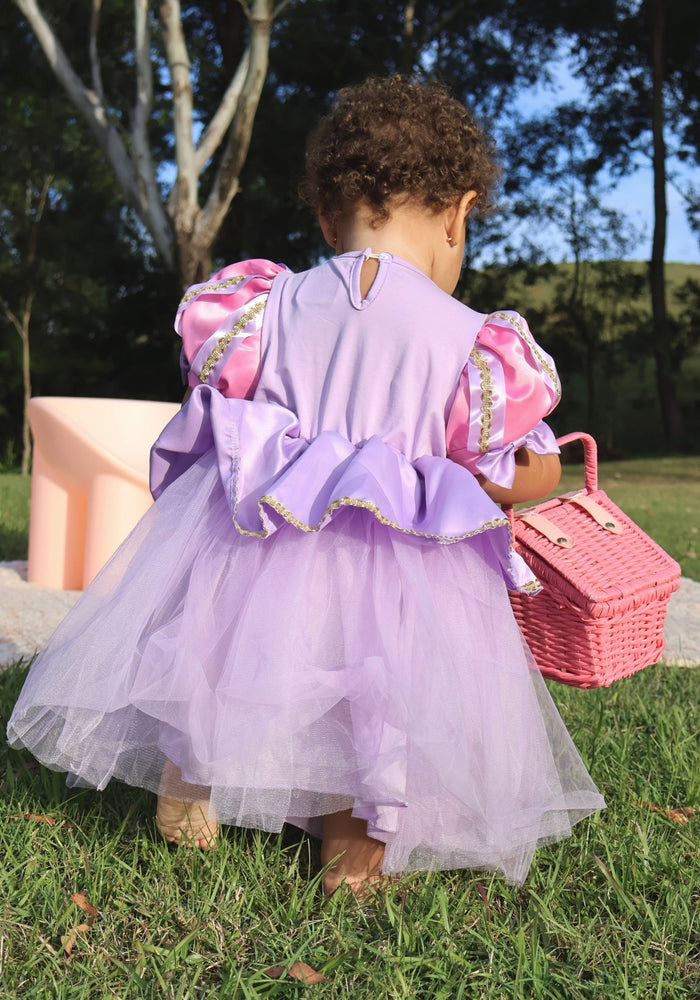 Mini Baby Rapunzel Luxe Princess Birthday Party Dress - Fox Baby & Co