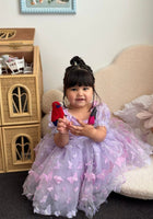 Load image into Gallery viewer, Kids girls Tea Party Butterfly Tulle Dress - Purple - Fox Baby &amp; Co
