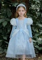 Load image into Gallery viewer, Magical Cinderella Princess Birthday Long Sleeve Party Dress Costume &amp; Tiara Headband - Fox Baby &amp; Co
