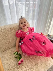 Pink Aurora Butterfly Princess Party Dress Costume & Jewellery Set - Fox Baby & Co