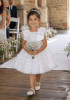 Load image into Gallery viewer, Ophelia Bloom Flower Girl Dress - White
