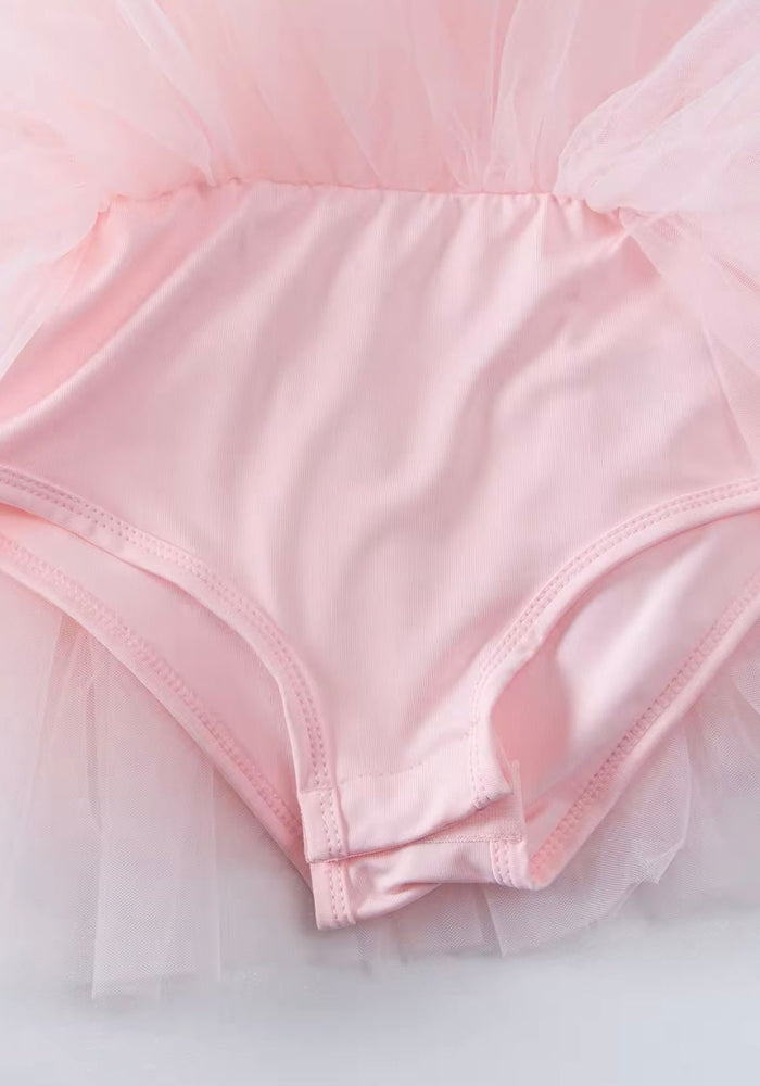Ballerina Shimmer Tulle Tutu Leotard - Pink (pre order) - Fox Baby & Co