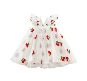Pixie Butterfly Tulle Dress - Cherry