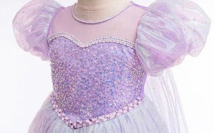 Purple Shimmer Princess Party Dress Costume with cape - Fox Baby & Co