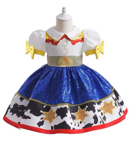 Jessie Cowgirl Princess Costume Dress & Headband (pre order) - Fox Baby & Co