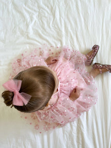 Kids girls Winter Wonderland Party Tulle Dress - Rose (Pre order) - Fox Baby & Co