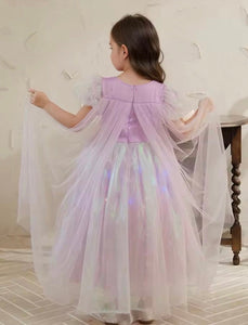 Purple Shimmer Princess Party Dress Costume with cape - Fox Baby & Co