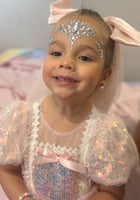 Load image into Gallery viewer, Enchanting Royal Princess Dress Cosplay Costume &amp; Tulle Bow Clip - Fox Baby &amp; Co
