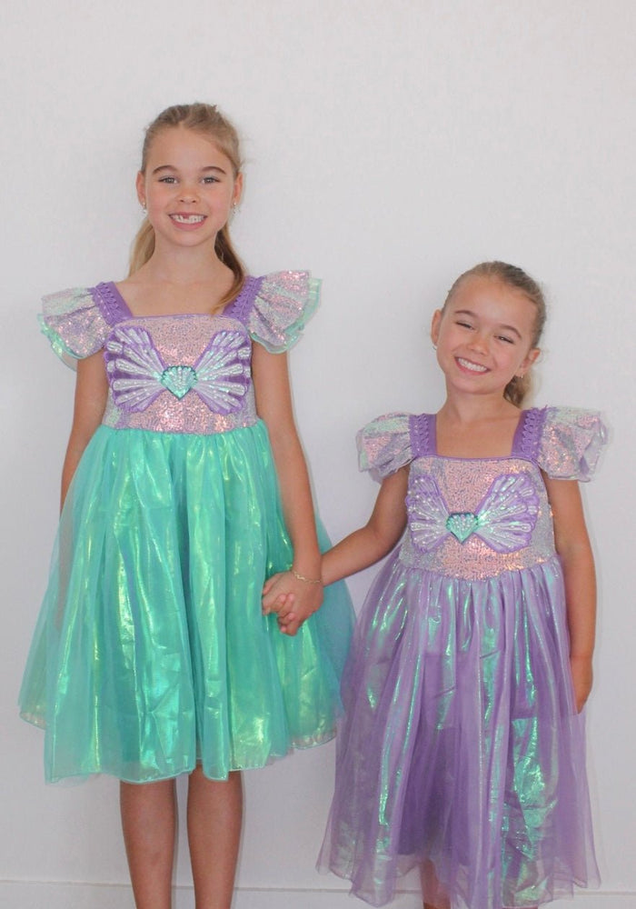 Wonderland Mermaid Princess Birthday Party Dress - Purple - Fox Baby & Co