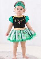 Load image into Gallery viewer, Baby Girls New Anna Princess Tutu Tulle Romper with Tiara headband - Fox Baby &amp; Co
