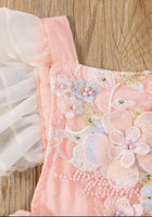 Load image into Gallery viewer, Billie Birthday Romper - Peach (1st or 2nd birthday outfit) - Fox Baby &amp; Co
