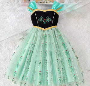 New Anna Princess Birthday Party Dress Costume, Crown & Wand Set (Pre order)