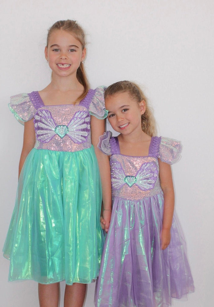 Wonderland Mermaid Princess Birthday Party Dress - Purple - Fox Baby & Co