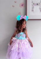 Load image into Gallery viewer, Rainbow Mermaid Luxe Princess Birthday Party Dress - Fox Baby &amp; Co
