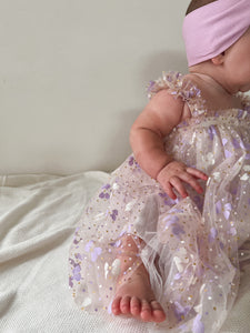 Kids little girl Arabella Sparkle Floral Tulle Dress (pre order)