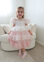 Load image into Gallery viewer, Kid little girl Fairytale Birthday Tulle Dress - Pink - Fox Baby &amp; Co
