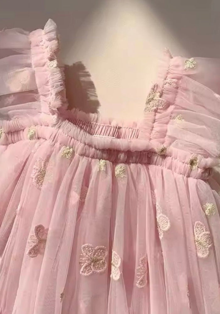 Whimsical Butterfly Fairy Tulle Birthday Dress - Pink - Fox Baby & Co