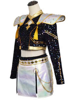 Load image into Gallery viewer, Kids Girls Kpop Style Demon Hunter Luxe Holographic Sequin SKIRT Performance Outfit Accessories Set
