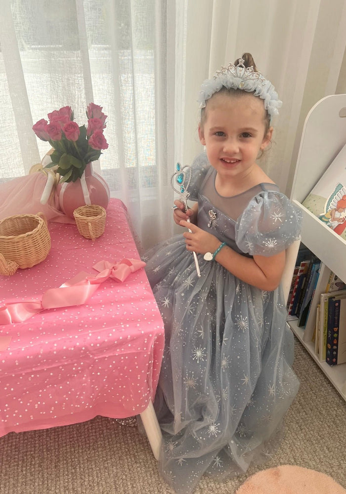 Snow Elsa Princess Birthday Party Dress Costume - Fox Baby & Co