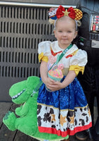 Load image into Gallery viewer, Jessie Cowgirl Princess Costume Dress &amp; Headband (pre order) - Fox Baby &amp; Co
