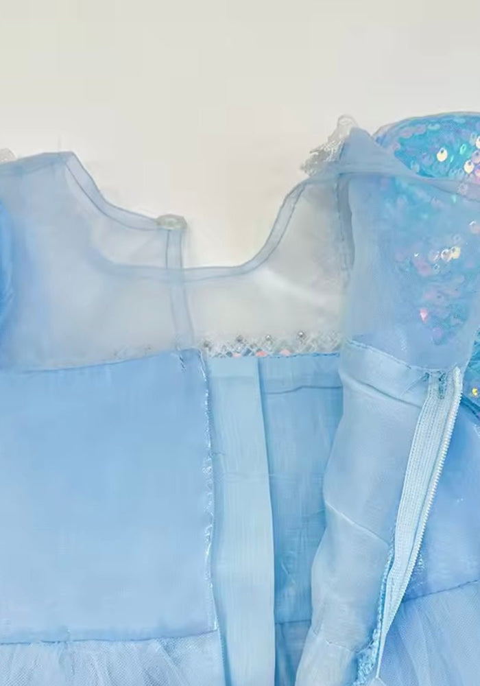 Enchanting Royal Princess Dress Costume & Tulle Bow Clip - Fox Baby & Co