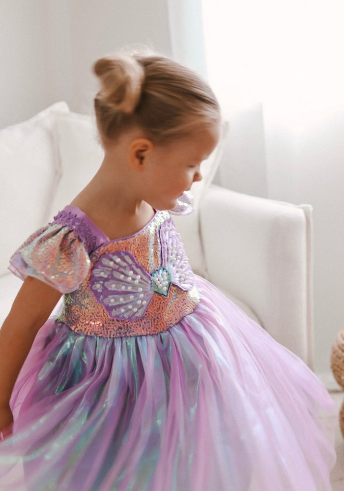 Wonderland Mermaid Princess Birthday Party Dress - Purple - Fox Baby & Co
