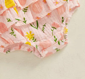 Easter Bunny Frill Romper & Bow - Fox Baby & Co