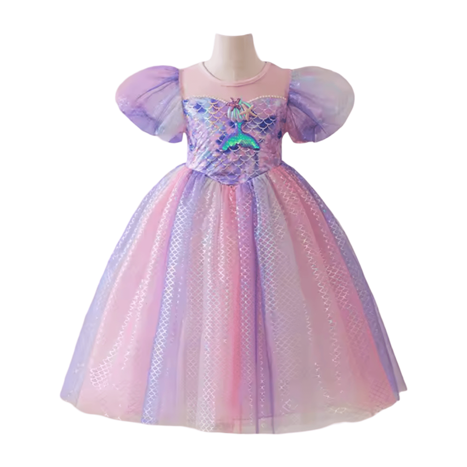 Mermaid Pastel Sequins Princess Dress Costume - Fox Baby & Co