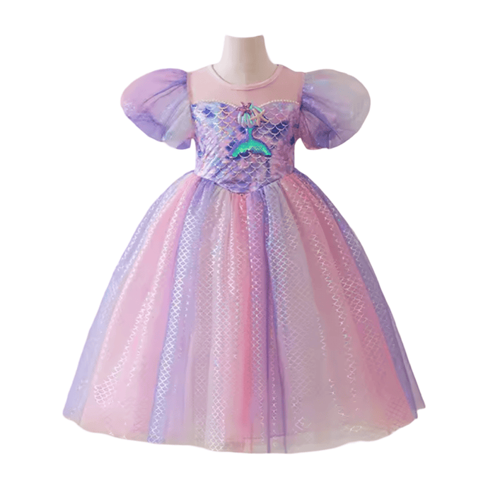Mermaid Pastel Sequins Princess Dress Costume - Fox Baby & Co