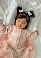 Load image into Gallery viewer, Sparkle Heart Knitted Cardigan &amp; Tulle Tutu - Pink/Peach (pre order)
